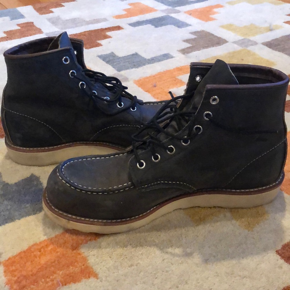 Red Wing boots in chocolate brown